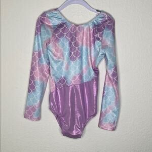 Target Mermaid Scale Long Sleeve Leotard girls size large